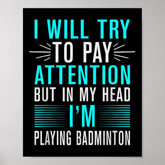 In meiner DNA Badminton Shuttle Racket Badminton P Poster (Vorne)