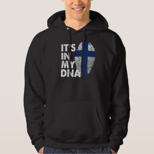 In meiner DNA Finnland Flag Fingerprint Finland Su Hoodie