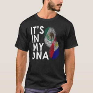 In meiner DNA halb Filipino halb Mexikaner Mexipin T-Shirt