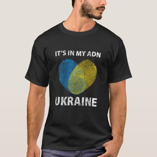 In meiner DNA in der Ukraine, der ukrainischen Fla T-Shirt (Vorderseite)