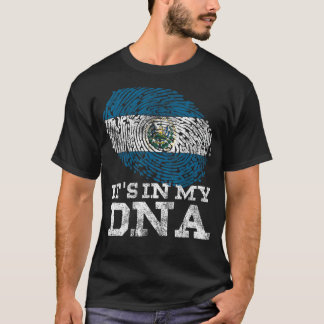 In meiner DNA ist El Salvadoran Hispanic Gifts Fla T-Shirt