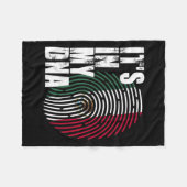 In meiner DNA-Mexiko-Flagge Fleecedecke (Vorderseite (Horizontal))