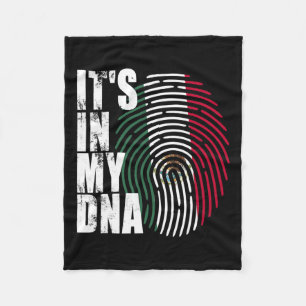In meiner DNA-Mexiko-Flagge Fleecedecke