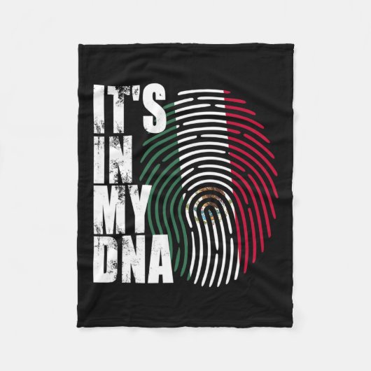 In meiner DNA-Mexiko-Flagge Fleecedecke (Vorderseite)