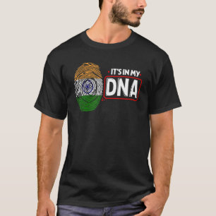 In meiner DNA-Nationalflagge Indisches Patriotisch T-Shirt