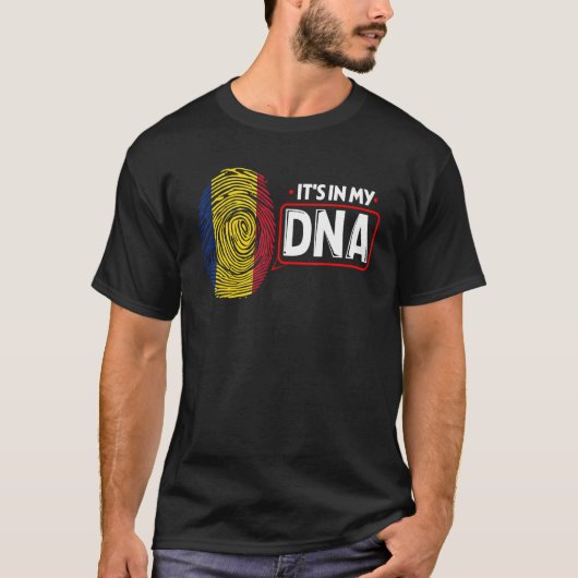 In meiner DNA-Nationalflagge Rumänisches Patriotis T-Shirt (Vorderseite)