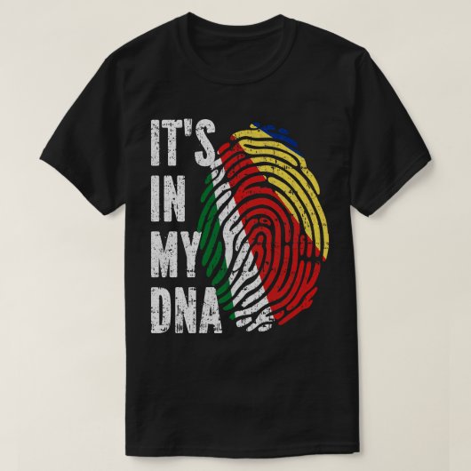 IN MEINER DNA - Seychellen-Fahne Männer Frauen Kin T-Shirt (Design vorne)