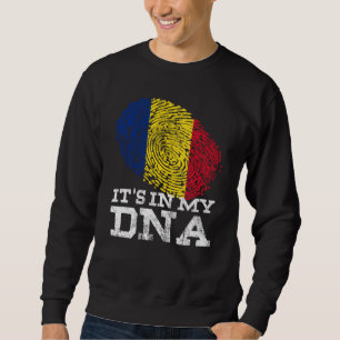 In meiner DNA sind rumänische amerikanische Gesche Sweatshirt
