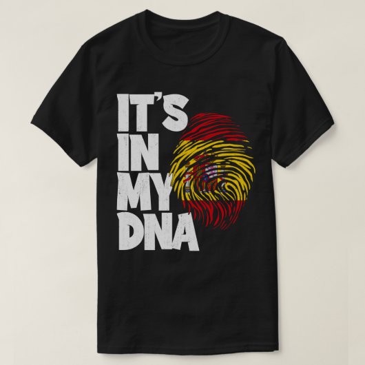 IN MEINER DNA Spanien Fahne Männer Frauen Kinder 1 T-Shirt (Design vorne)