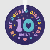 In meiner Doppelstunde Ära farbenfrohe Retro-Typog Ornament (Rückseite)