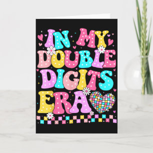 In Meiner Doppelten Ziffern Ära Retro 10 Jahre Alt Karte