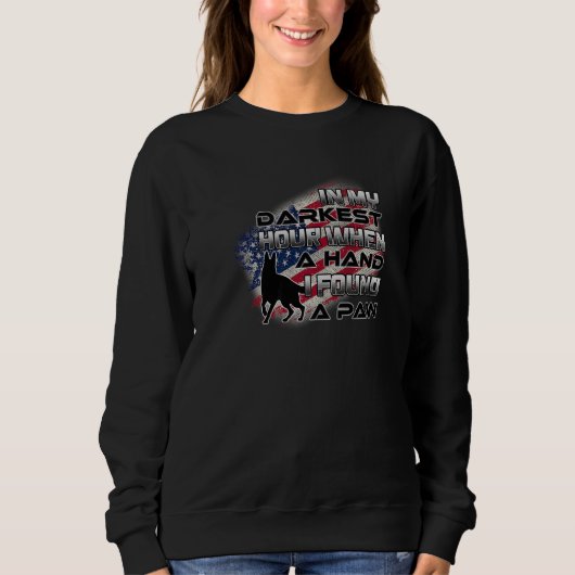 In meiner dunkelsten Stunde, als ich eine Hand bra Sweatshirt (Vorderseite)