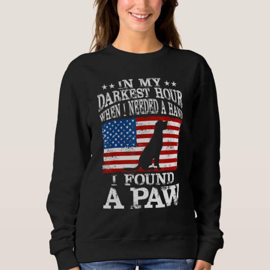 In meiner dunkelsten Stunde, als ich eine Hand bra Sweatshirt (Vorderseite)