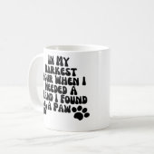 In meiner dunkelsten Stunde, wenn ich eine Hand in Kaffeetasse (Vorderseite Links)