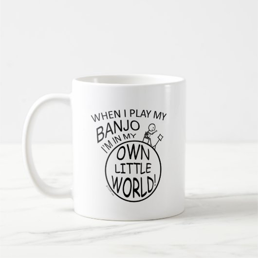 In meiner eigenen kleinen Welt Banjo Kaffeetasse (Links)