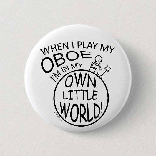 In meiner eigenen kleinen Welt Oboe Button (Vorderseite)