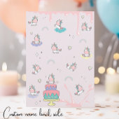 In meiner Einhorn-Ära natürlich strahlend rosa Geb Einladung