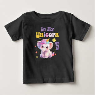 In meiner Einhornzeit, Niedlicher Elefant Unicorn Baby T-shirt