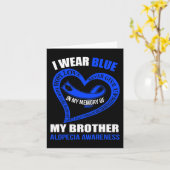 In meiner Erinnerung an meinen Bruder ALOPECIA AWA Karte (Gelbe Blume)