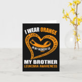 In meiner Erinnerung an meinen Bruder LEUKEMIA AWA Karte (Gelbe Blume)