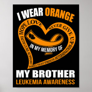 In meiner Erinnerung an meinen Bruder LEUKEMIA AWA Poster