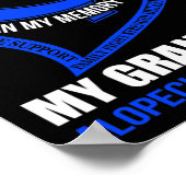 In meiner Erinnerung an meinen Enkel ALOPECIA AWAR Poster (Ecke)