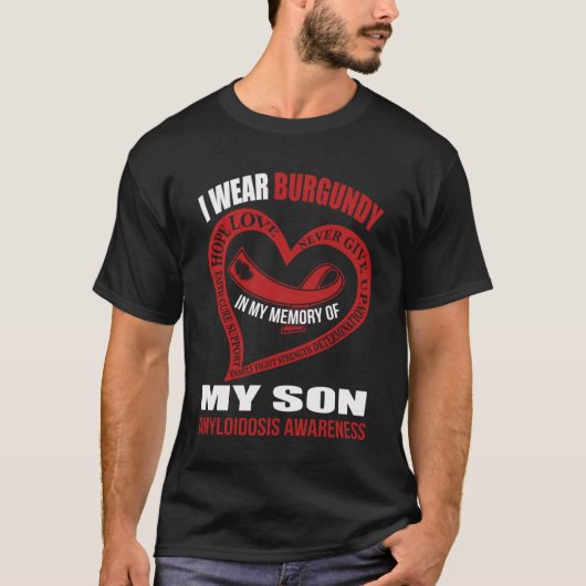 In meiner Erinnerung an meinen Sohn AMYLOIDOSIS AW T-Shirt (Vorderseite)