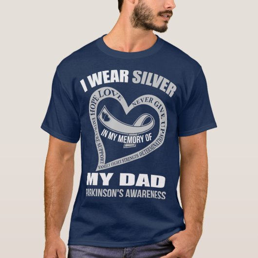 In meiner Erinnerung an meinen Vater PARKINSONS AW T-Shirt (Vorderseite)