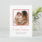 In meiner ersten Weihnachtszeit Feiertagskarte (Stehend Vorderseite)