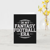 In meiner Fantasy-Football-Ära Retro Groovy Wer Fu Karte (Gelbe Blume)