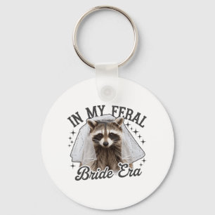 In meiner Feral Bride Raccoon Schlüsselanhänger