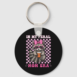 In meiner Ferse Mama Zeitalter Raccoon Shirt Racoo Schlüsselanhänger