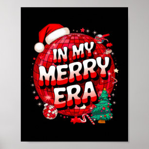 In meiner frohen Ära Familie frohe Weihnachtslicht Poster