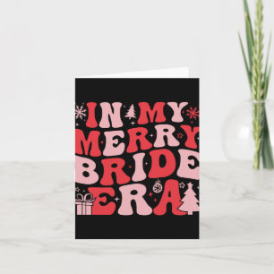 In meiner frohen Bride Era Groovy Weihnachtsbach Karte