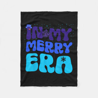 In meiner frohen Era Xmas Groovy Familie glücklich Fleecedecke