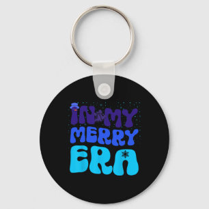 In meiner frohen Era Xmas Groovy Familie glücklich Schlüsselanhänger