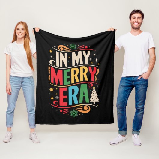 In meiner frohen Zeit Weihnachten Weihnachten Weih Fleecedecke (Beispiel)