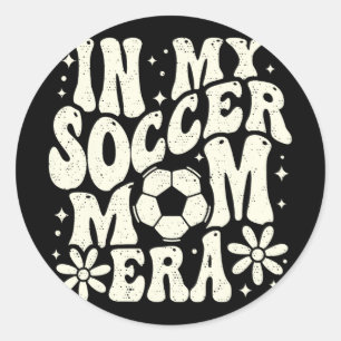 In meiner Fußball-Mama-Ära Fußball-Mama-Mutter-Leb Runder Aufkleber