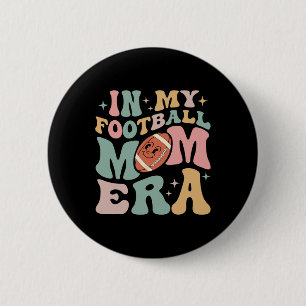 In meiner Fußball Mama Era Fun Retro Halloween Spo Button