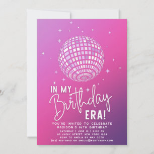 In meiner Geburtstagszeit, Ära Party, Eras Party F Einladung