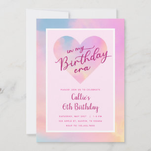 In meiner Geburtstagszeit Einladung