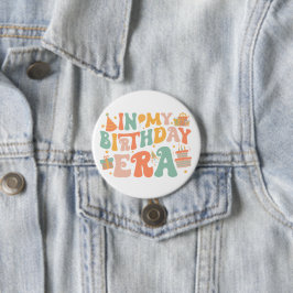 In meiner Geburtstagszeit | Pastel Groovy Letterin Button