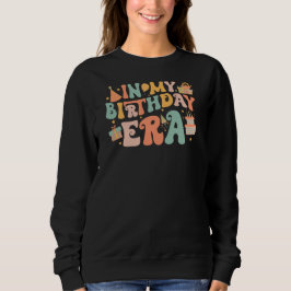In meiner Geburtstagszeit | Pastel Groovy Letterin Sweatshirt