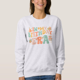 In meiner Geburtstagszeit | Pastel Groovy Letterin Sweatshirt