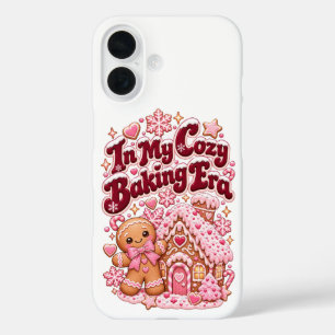 In Meiner Gemütlichen Back-Epoche Rosa Weihnachts- iPhone 16 Hülle