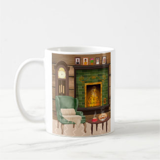 In meiner gemütlichen Zuhause - Bild auf links Kaffeetasse