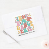 In meiner Gestochen Tanzzeit Quadratischer Aufkleber (Umschlag)