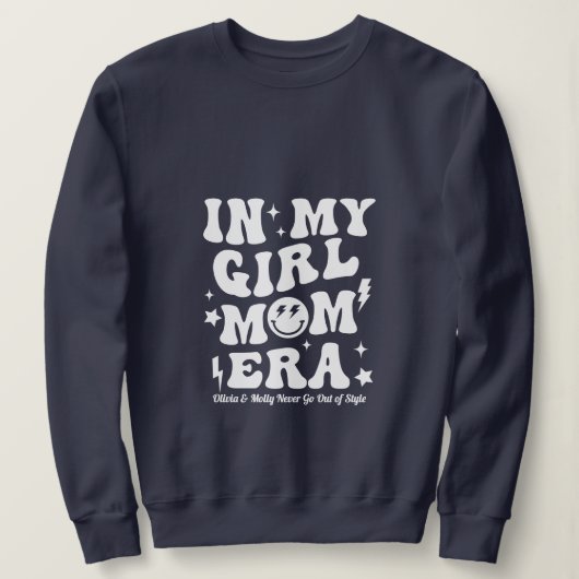 In meiner Girl Mama Era Sweatshirt Navy Mama Gesch (Design vorne)