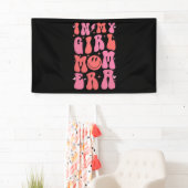 In meiner Girl-Mama Zeitalter Retro Groovy Muttert Banner (Insitu)
