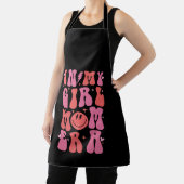 In meiner Girl-Mama Zeitalter Retro Groovy Muttert Schürze (InSitu)